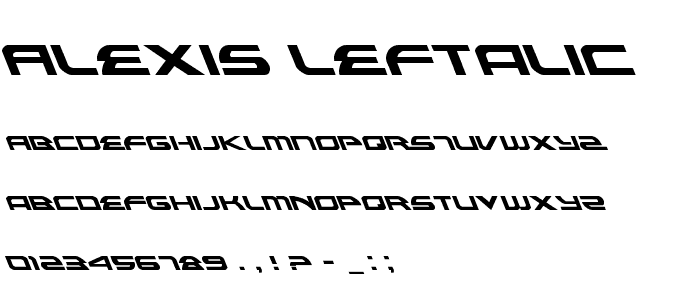 Alexis Leftalic font